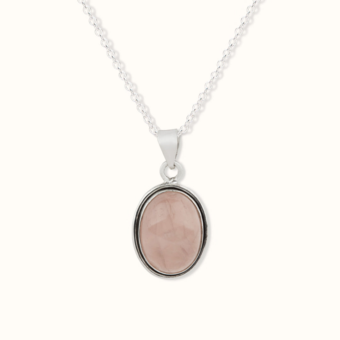 Aylin Rosenquarz Charm Silber