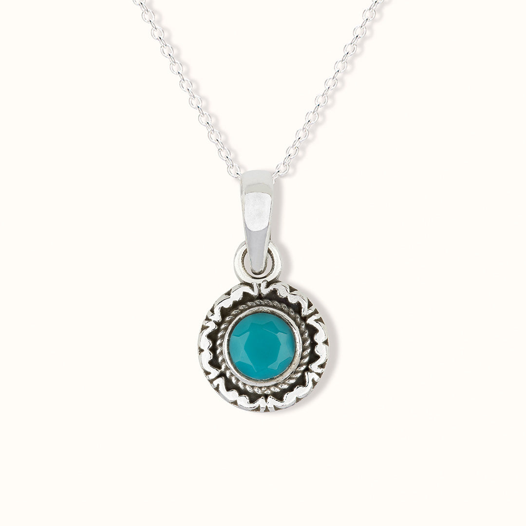 Inka Türkenit Charm Silber