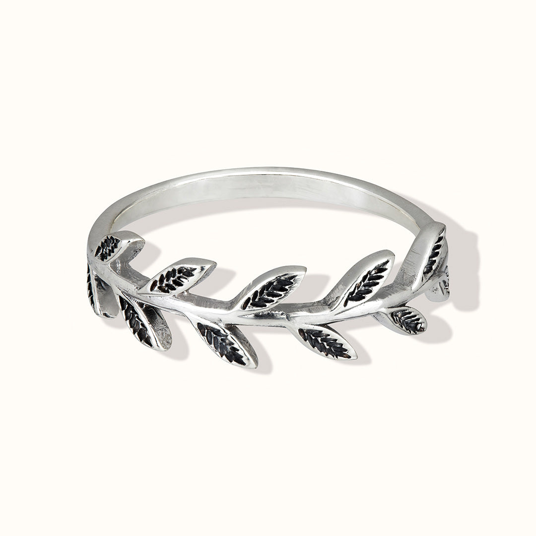 Laurel Ring Silber