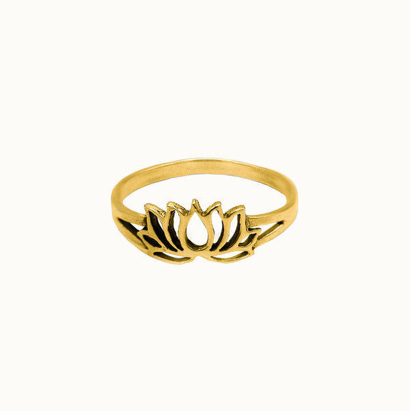 Lotus Ring Golden