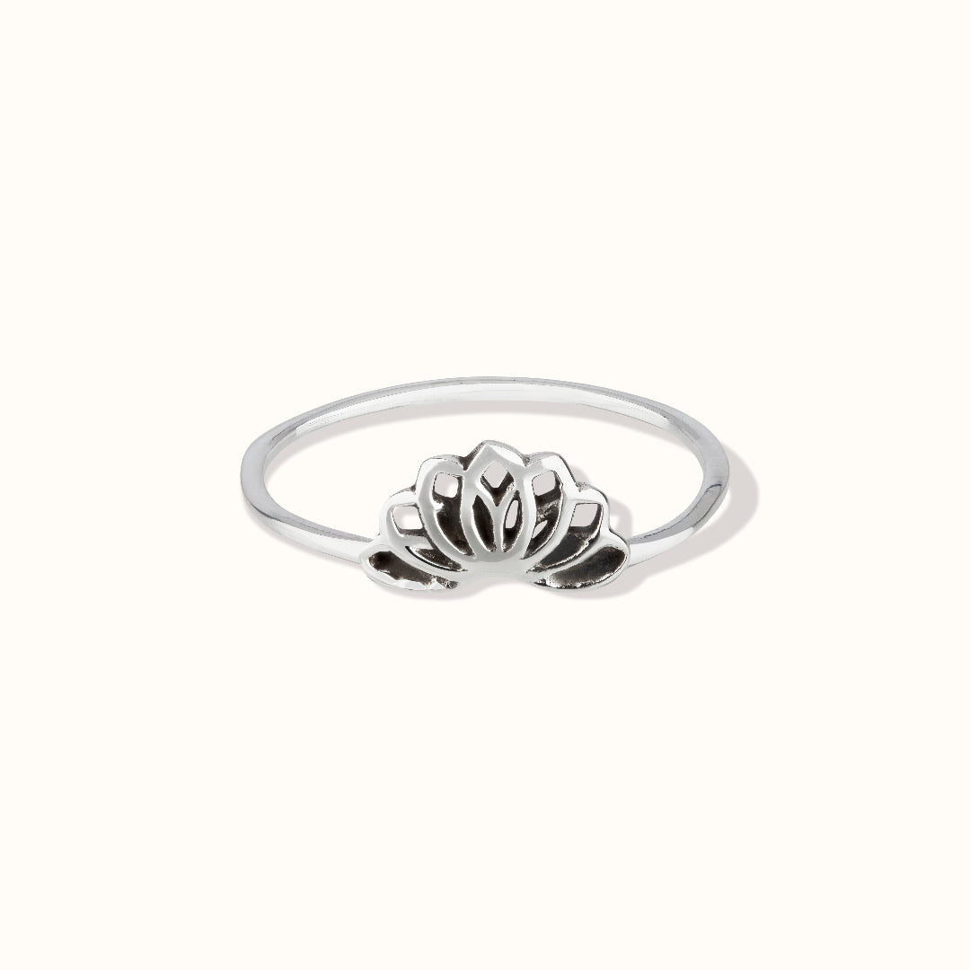 Padma Lotus Ring Silber