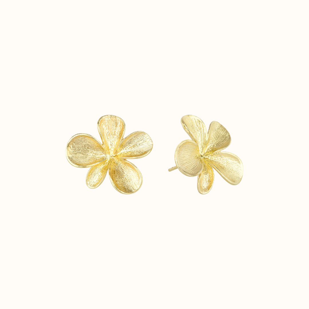 Frangipani Ohrstecker Golden