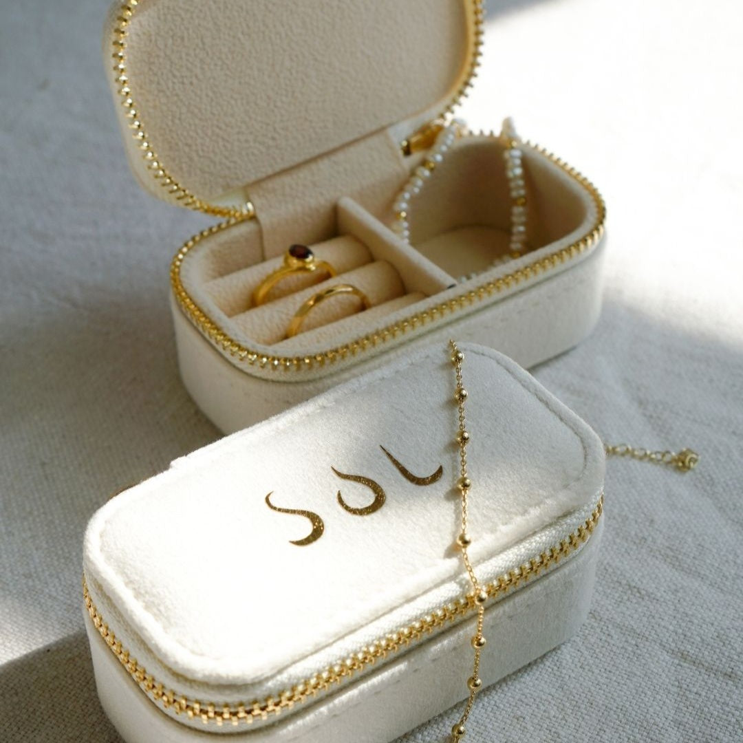 Daisy Schmuckkästchen/ Reiseetui (beige)