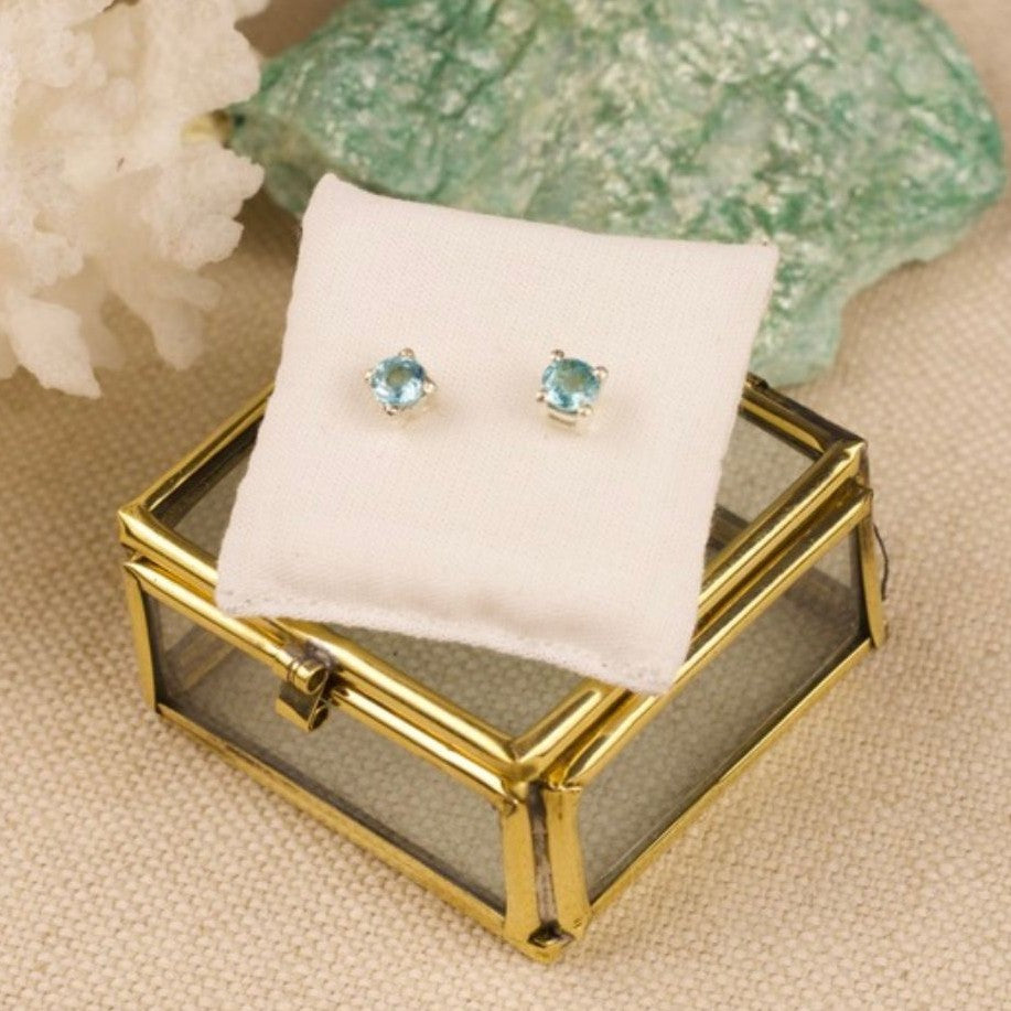 Mala Apatit Ohrstecker Silber (Limited Edition)