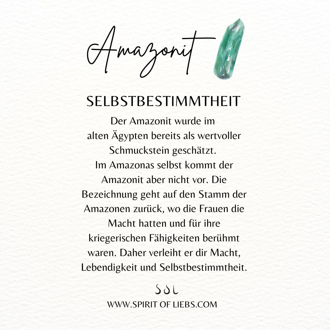 Namaste Amazonit Ring Silber - Spirit of Liebs