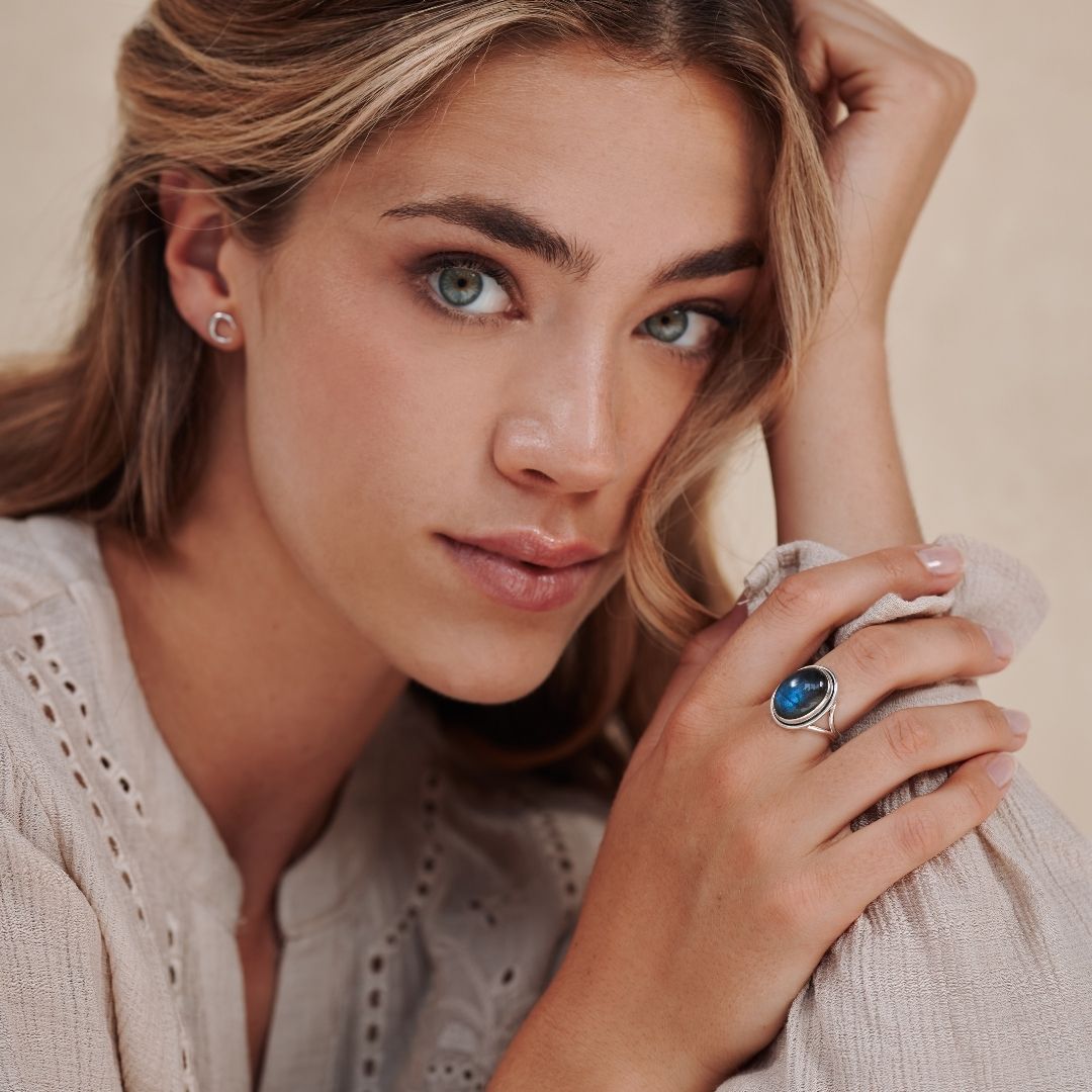 Aylin Labradorit Ring Silber