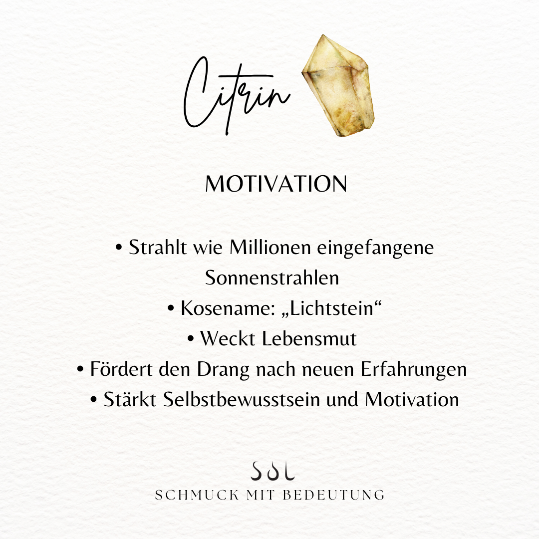 Löwe Citrin Charm Golden