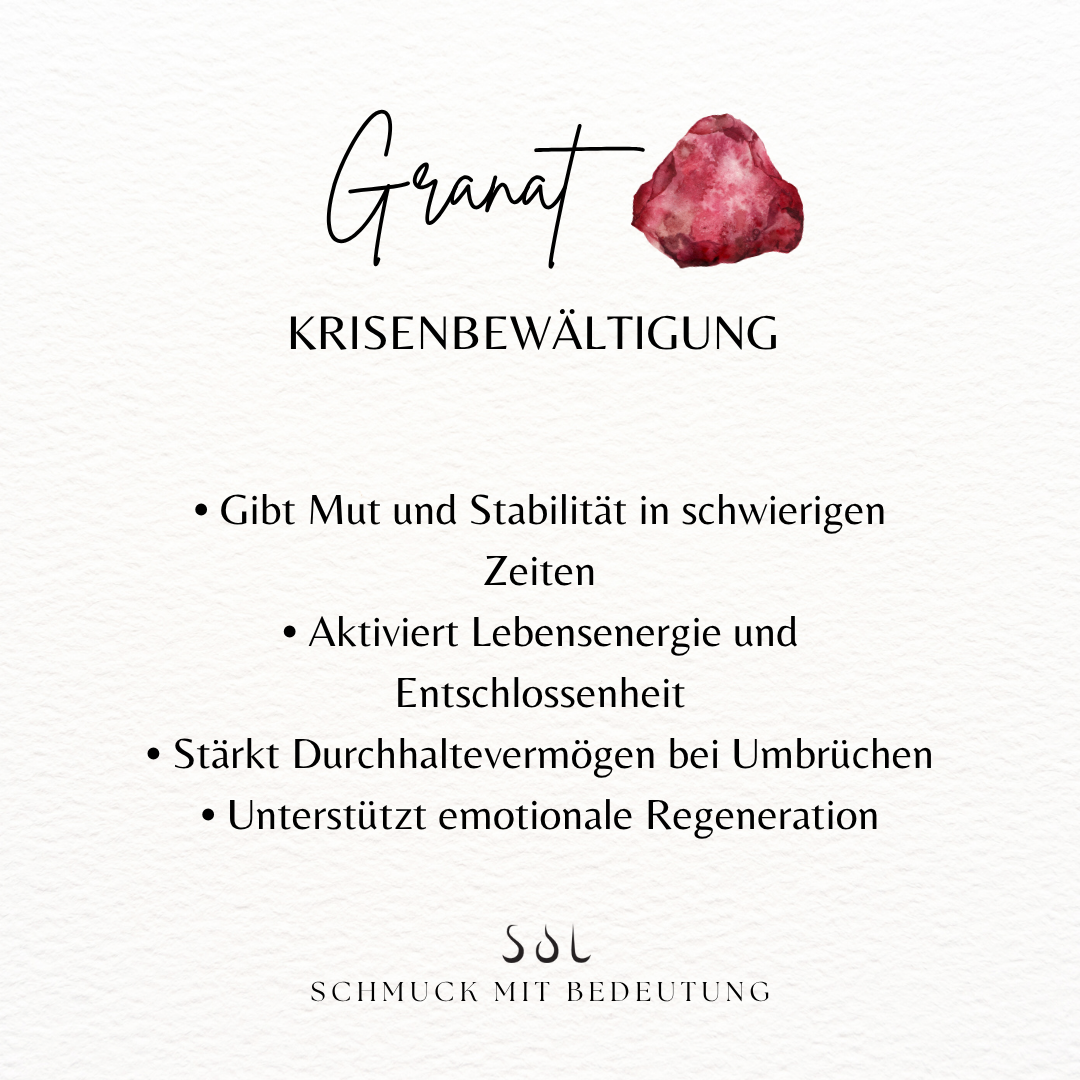 Skorpion Granat Ohrstecker Golden