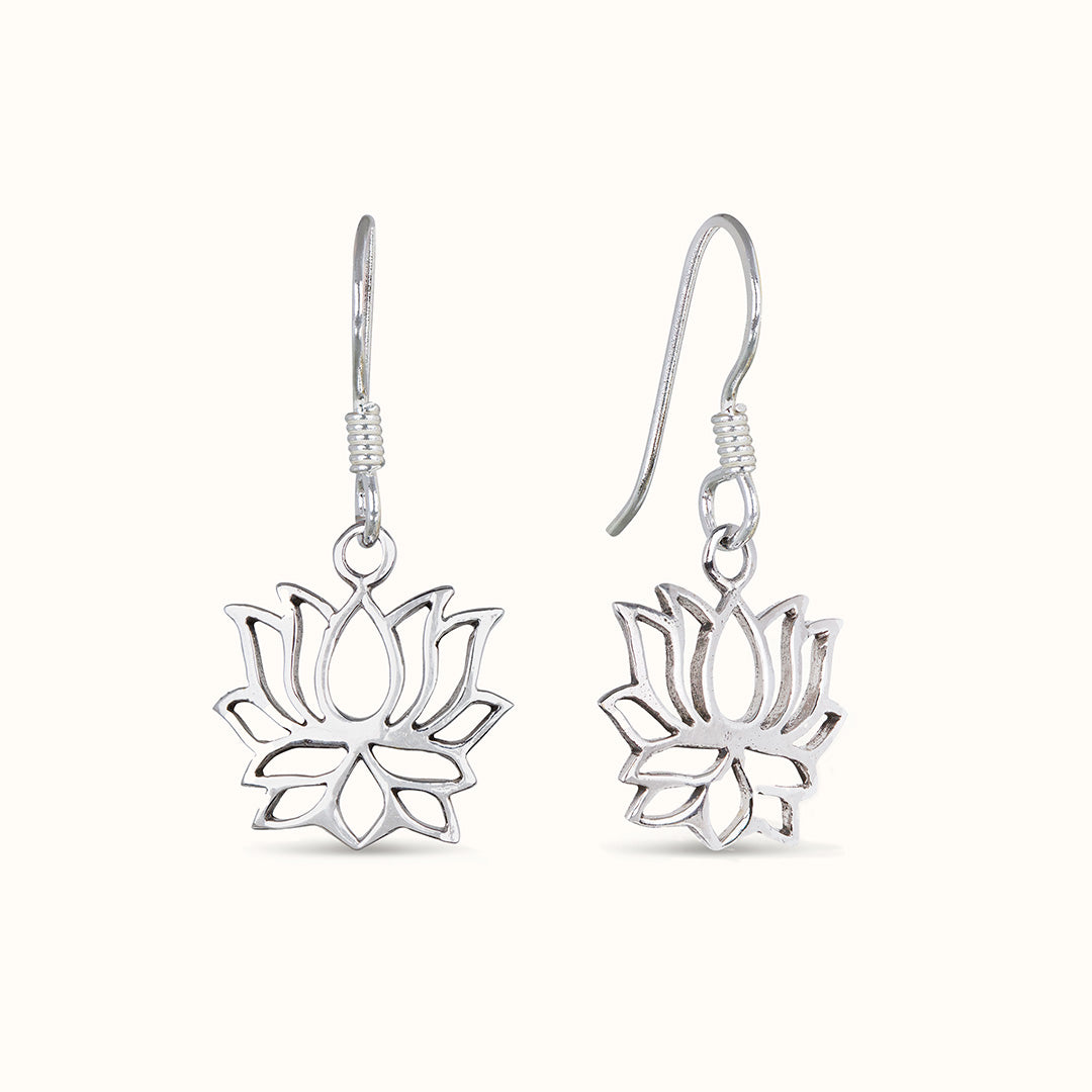Lotus Ohrhänger Silber