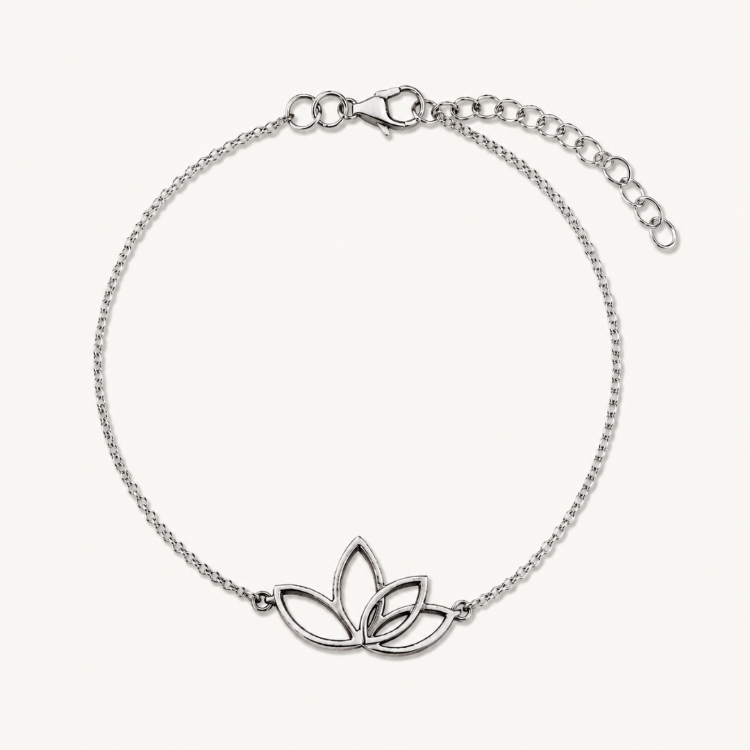 Lotus Armband Silber