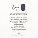 Steinbock Onyx Ohrstecker Silber