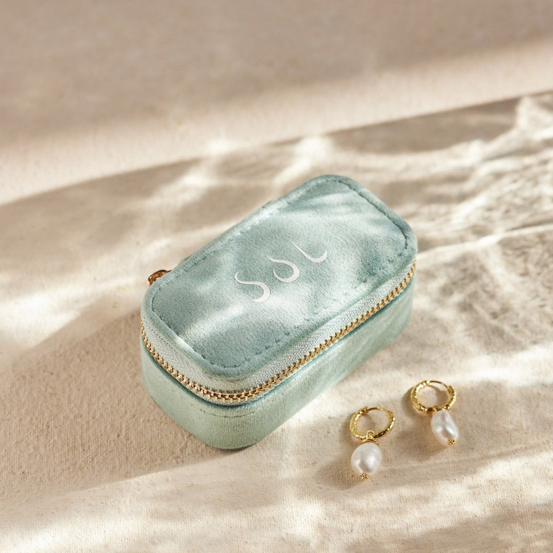 Daisy Schmuckkästchen/ Reiseetui (mintgrün)