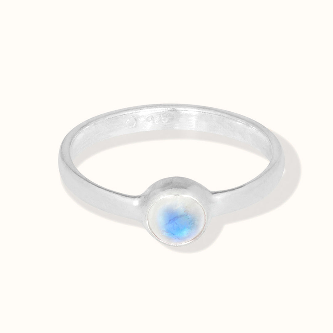 Una Mondstein Ring Silber