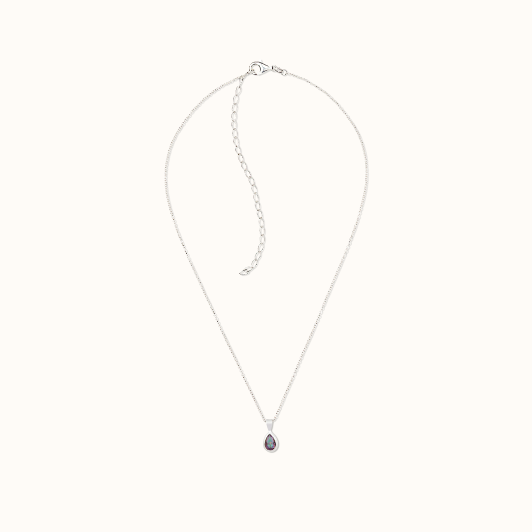 Agua Aura-Quarz Charm Silber - Spirit of Liebs