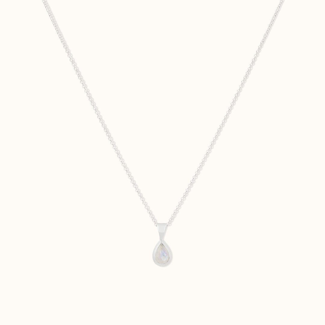 Agua Mondstein Charm Silber - Spirit of Liebs