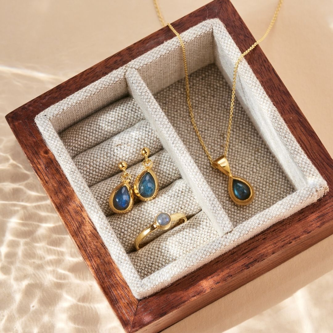 Agua Labradorit Golden Set