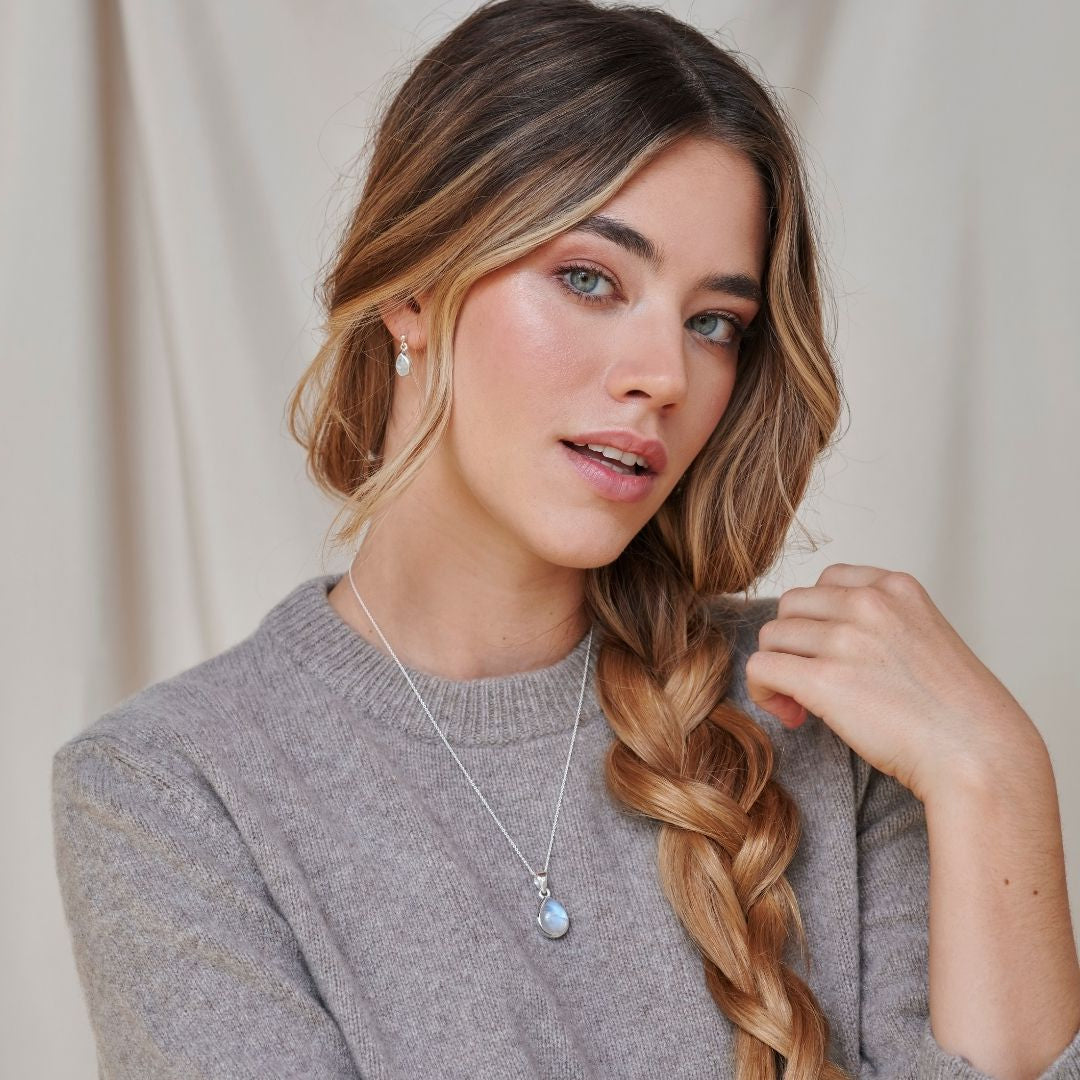 Agua Mondstein Silber Set