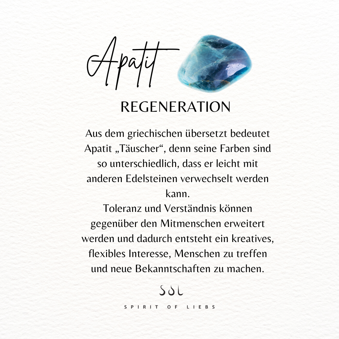 Gaia Apatit Ring Silber - Spirit of Liebs