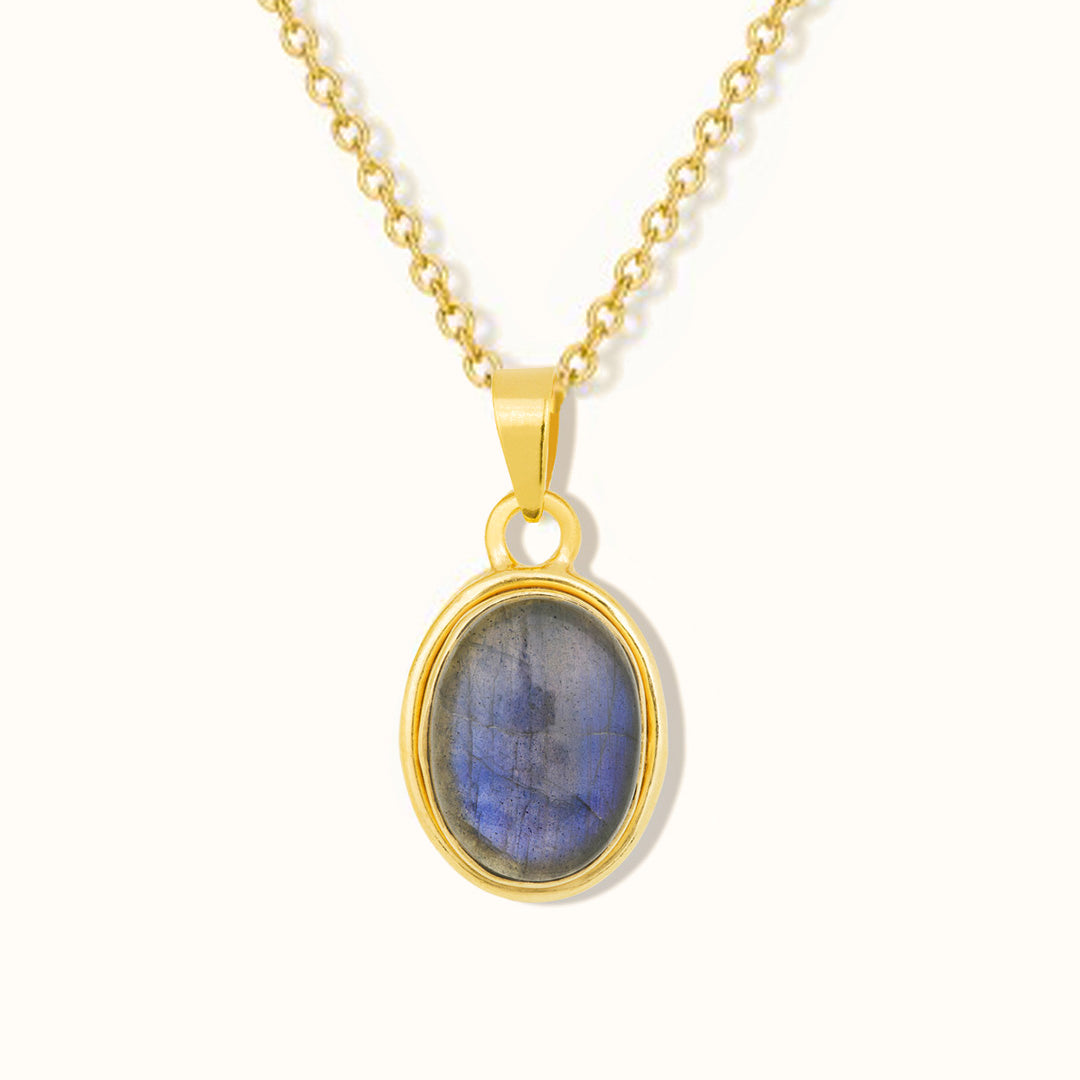 Aylin Labradorit Charm Golden