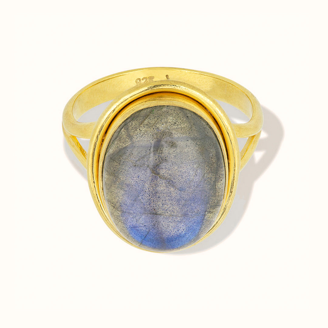 Aylin Labradorit Ring Golden