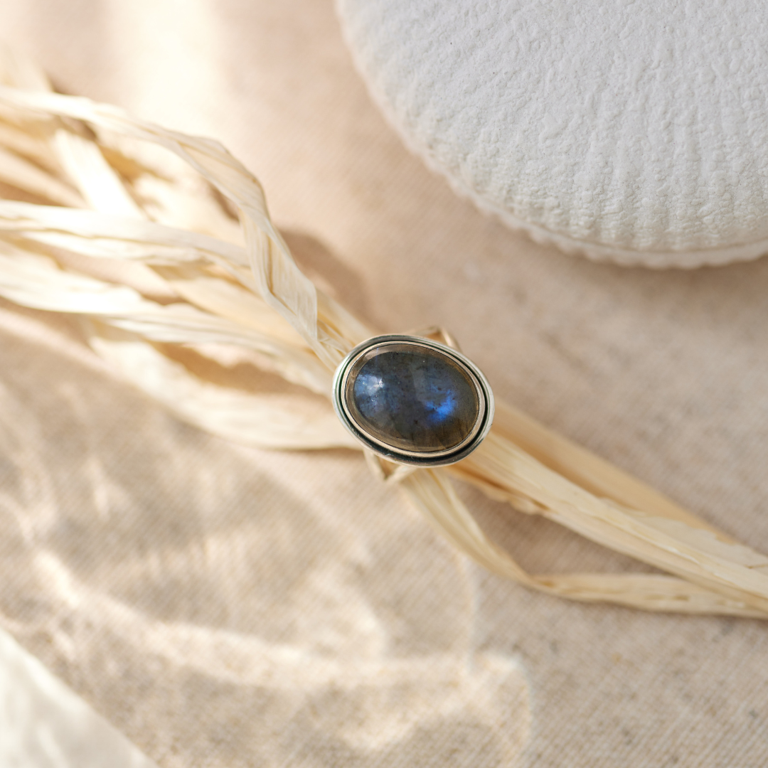Aylin Labradorit Ring Silber