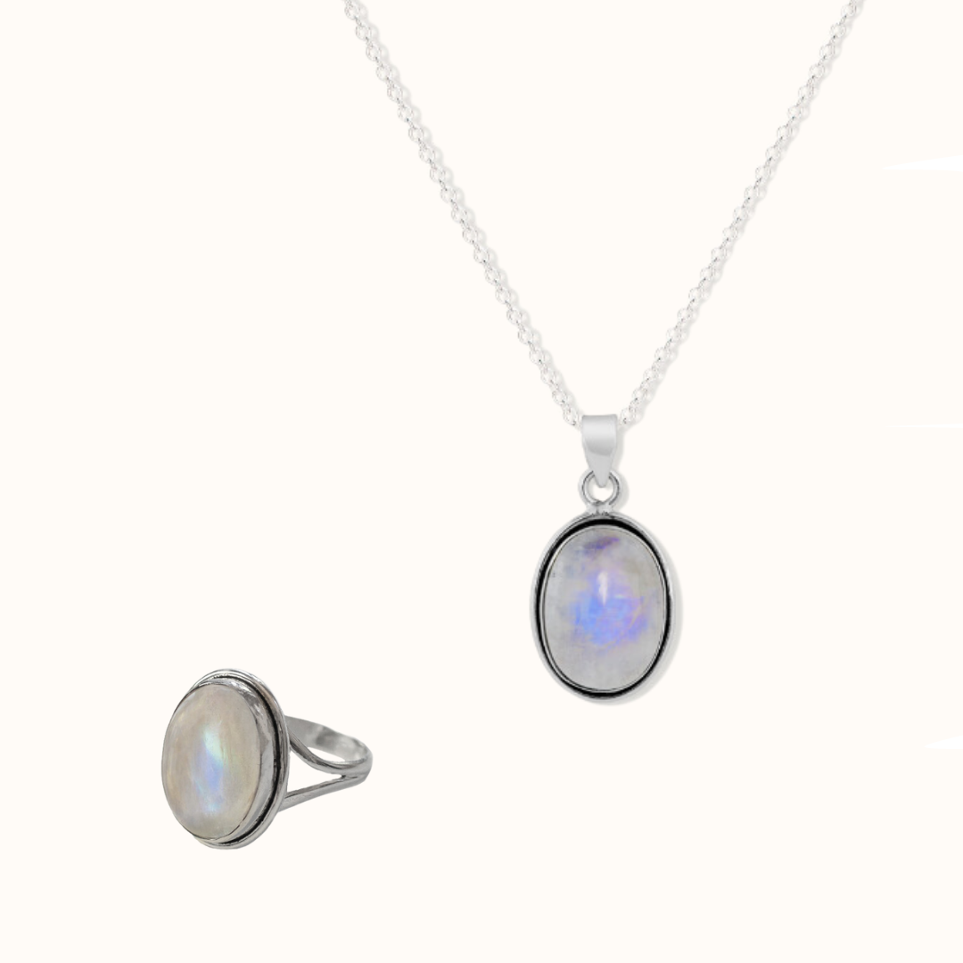 Aylin Mondstein Silber Set - Spirit of Liebs