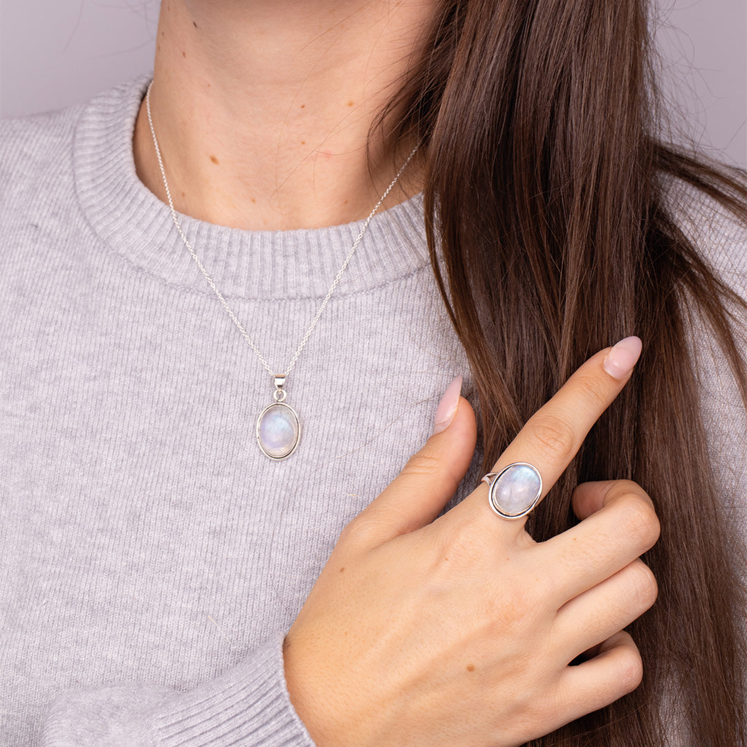 Aylin Mondstein Silber Set - Spirit of Liebs