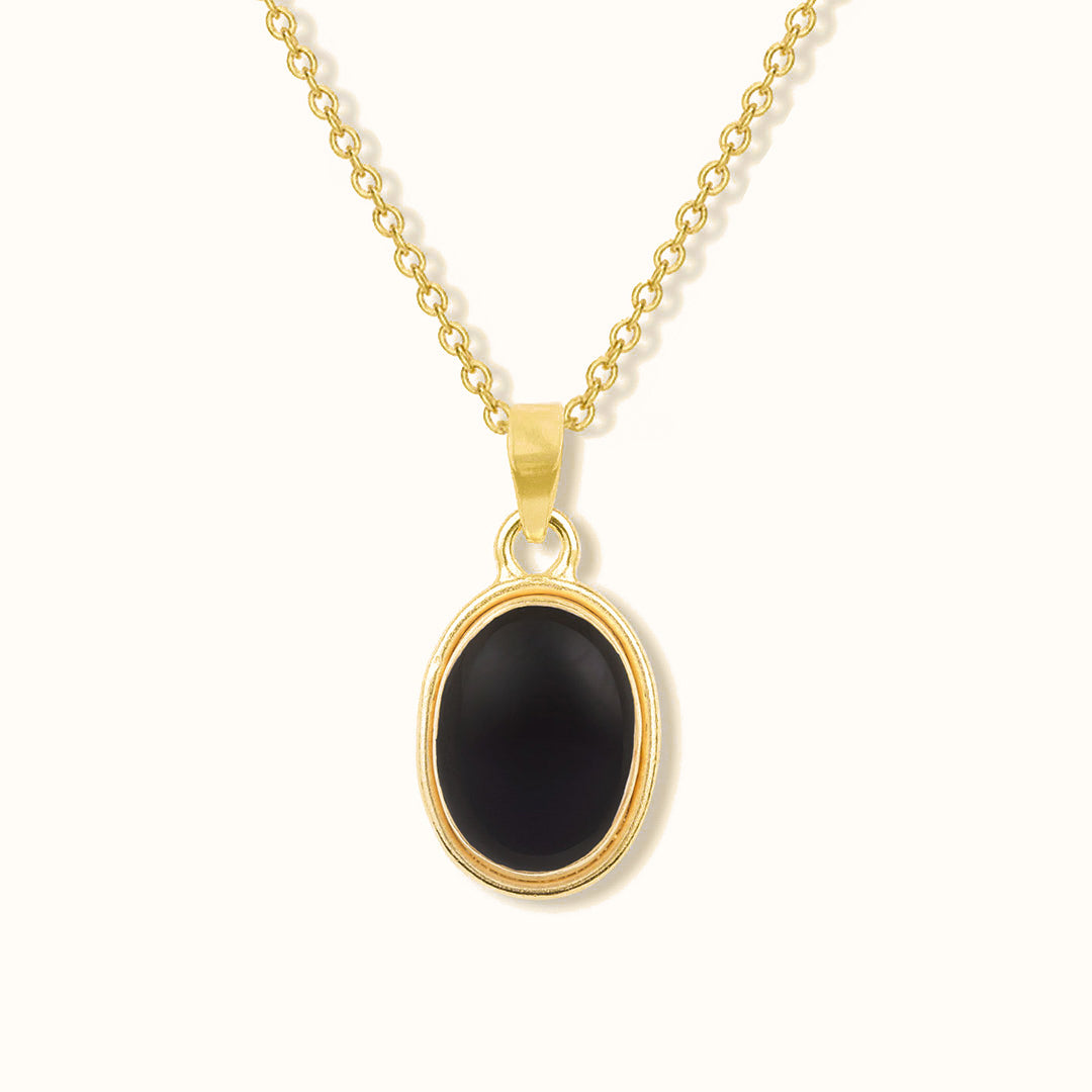 Aylin Onyx Charm Golden