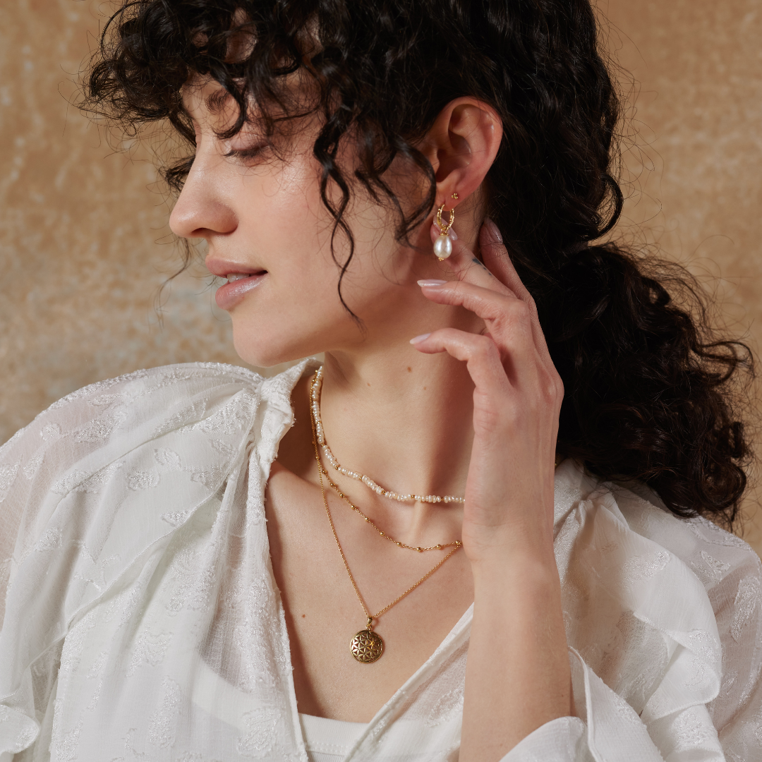Perla Hoops Golden