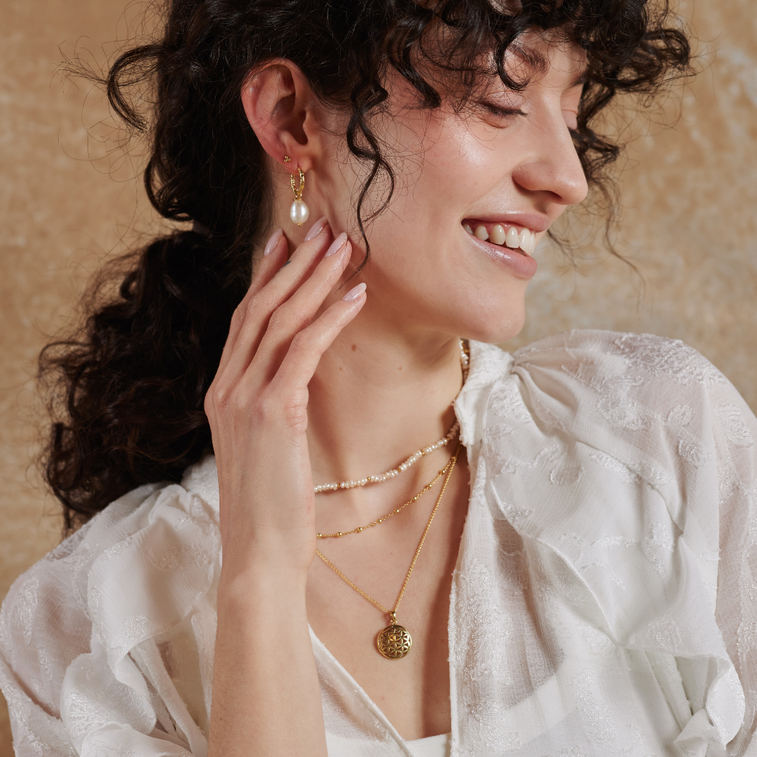 Perla Hoops Golden
