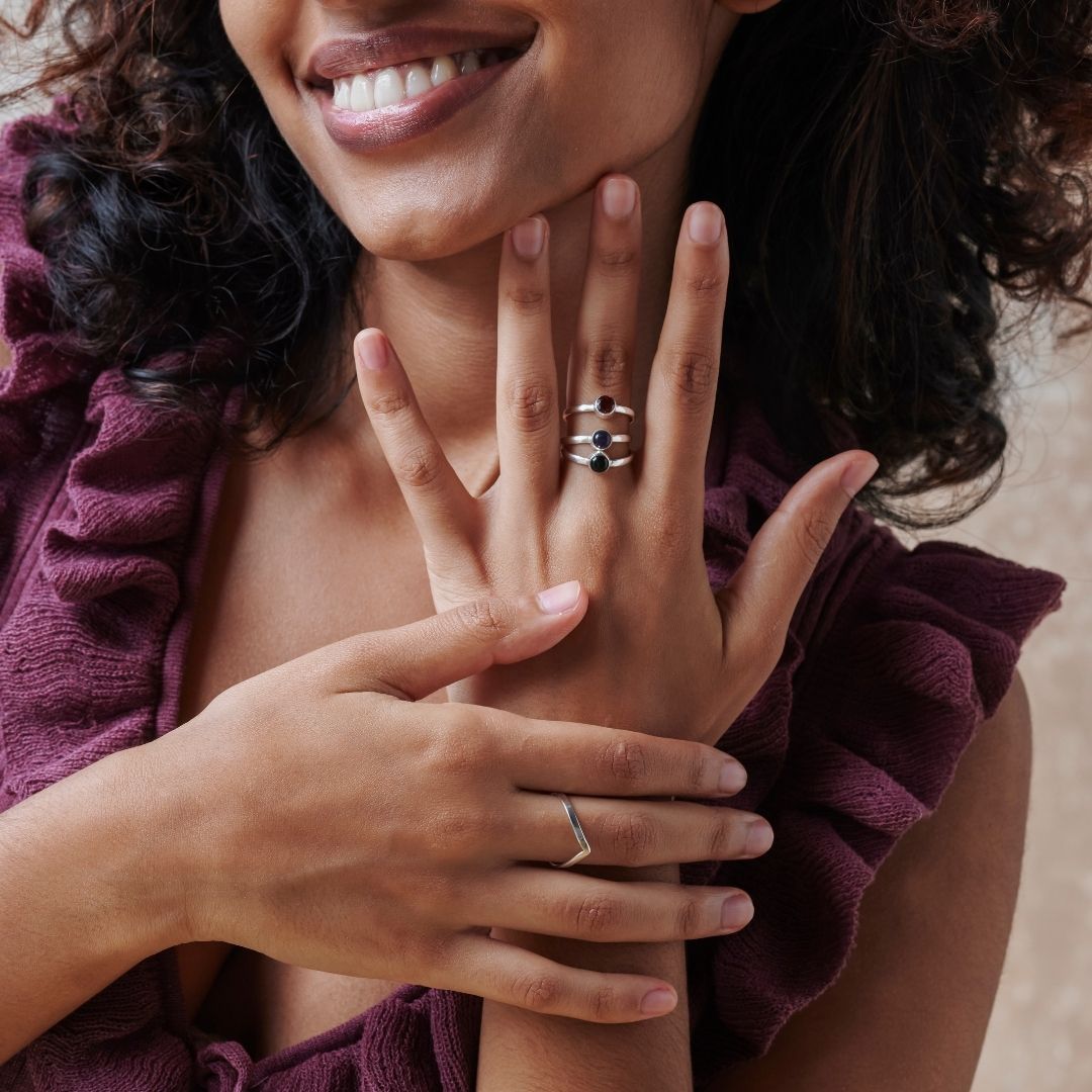 Bold Una Stacking Silber Set