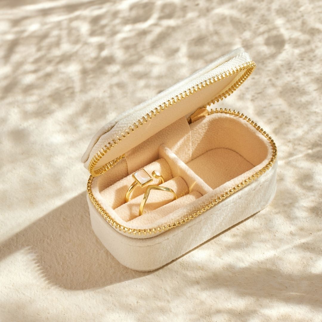 Daisy Schmuckkästchen/ Reiseetui (beige)