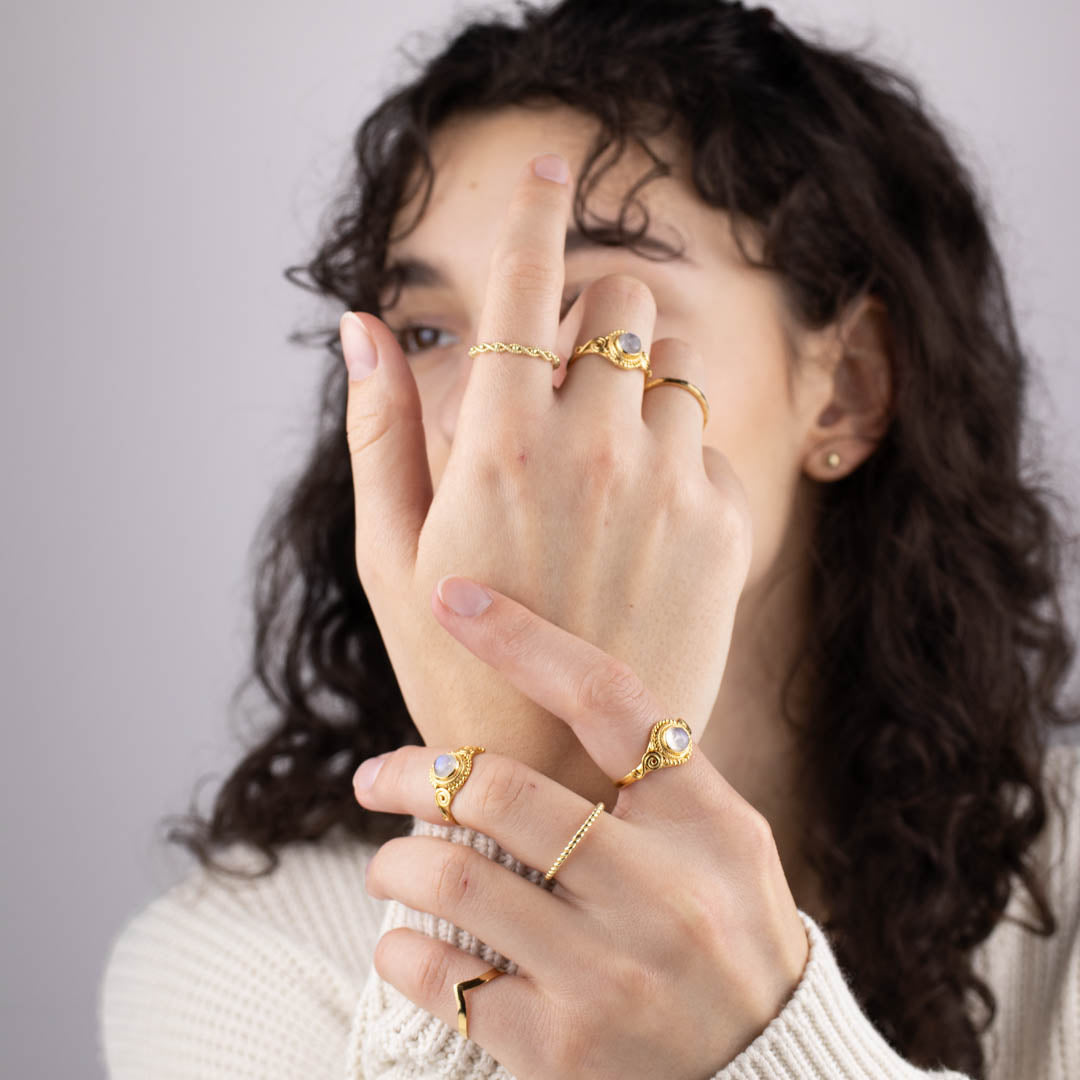 Dara Mondstein Ring Golden - Spirit of Liebs