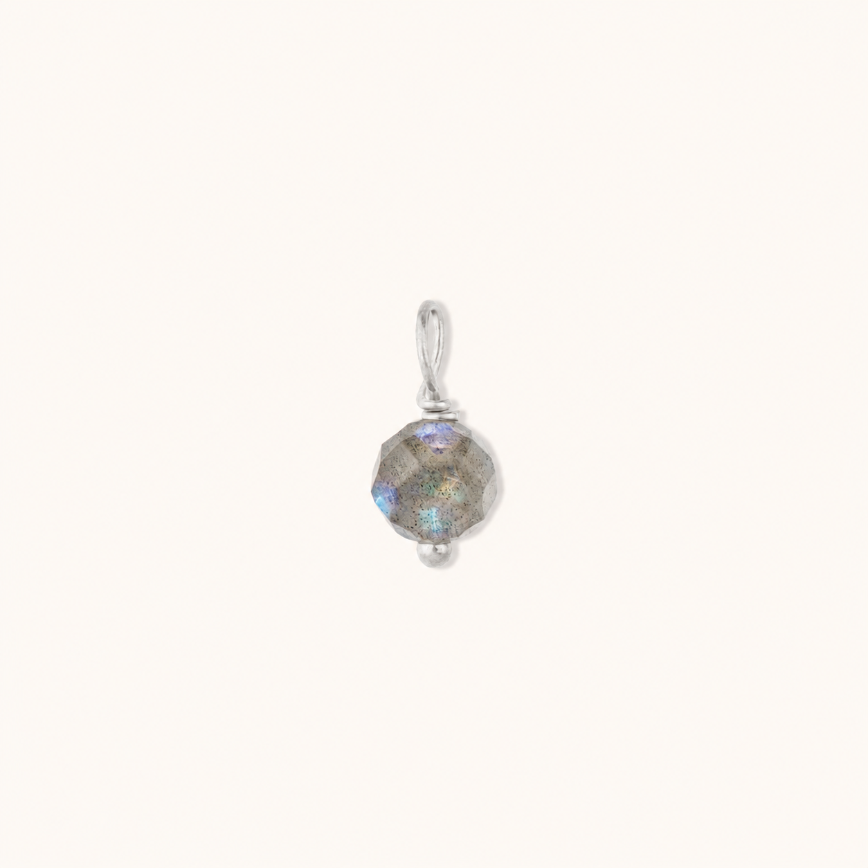 Cosmic Dot Labradorit Charm Silber