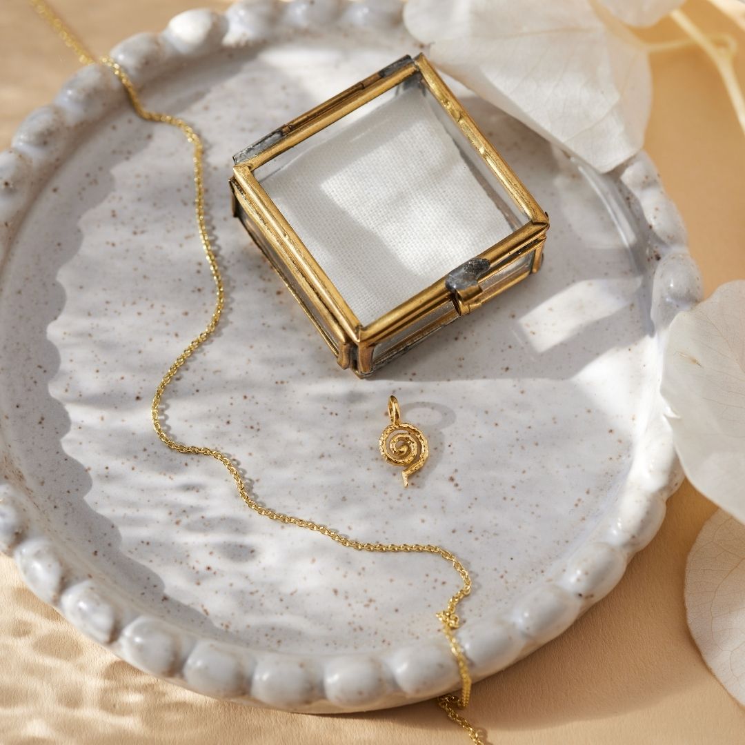 "Echoes of the Universe" Spiral Charm Golden