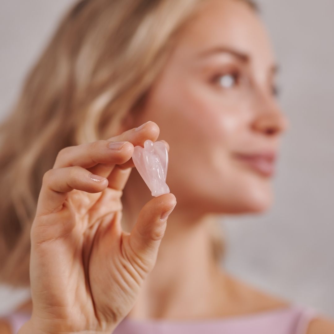 Rosenquarz Engel (limited edition)