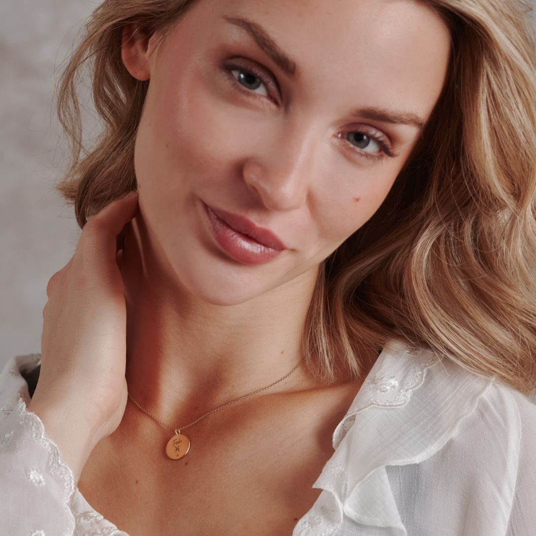 Fische Münzen Charm Golden