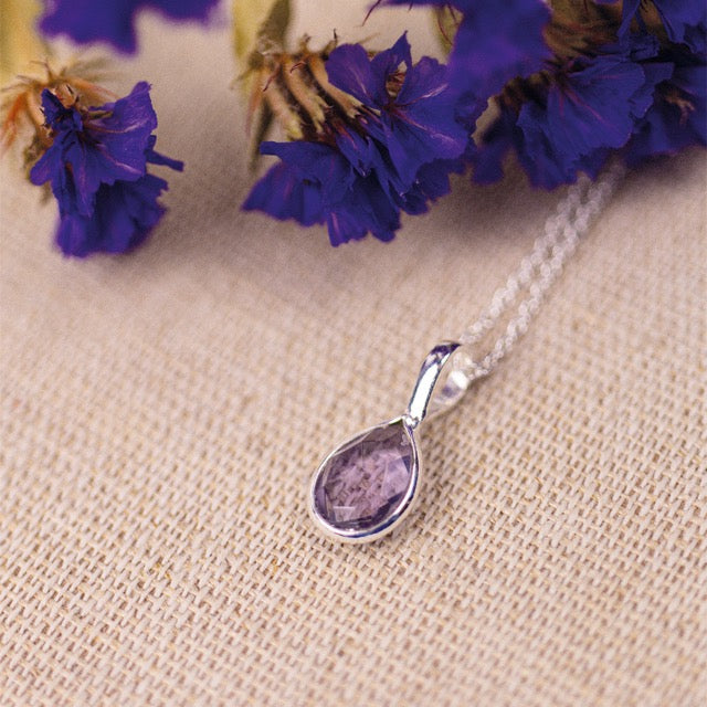 Fische Amethyst Charm Silber - Spirit of Liebs
