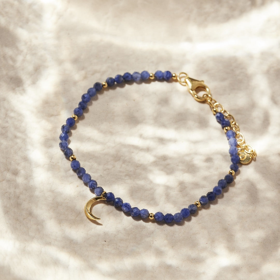 "Fly me to the moon" Armband Golden