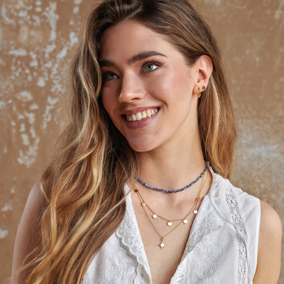 "Fly me to the moon" Kette Golden