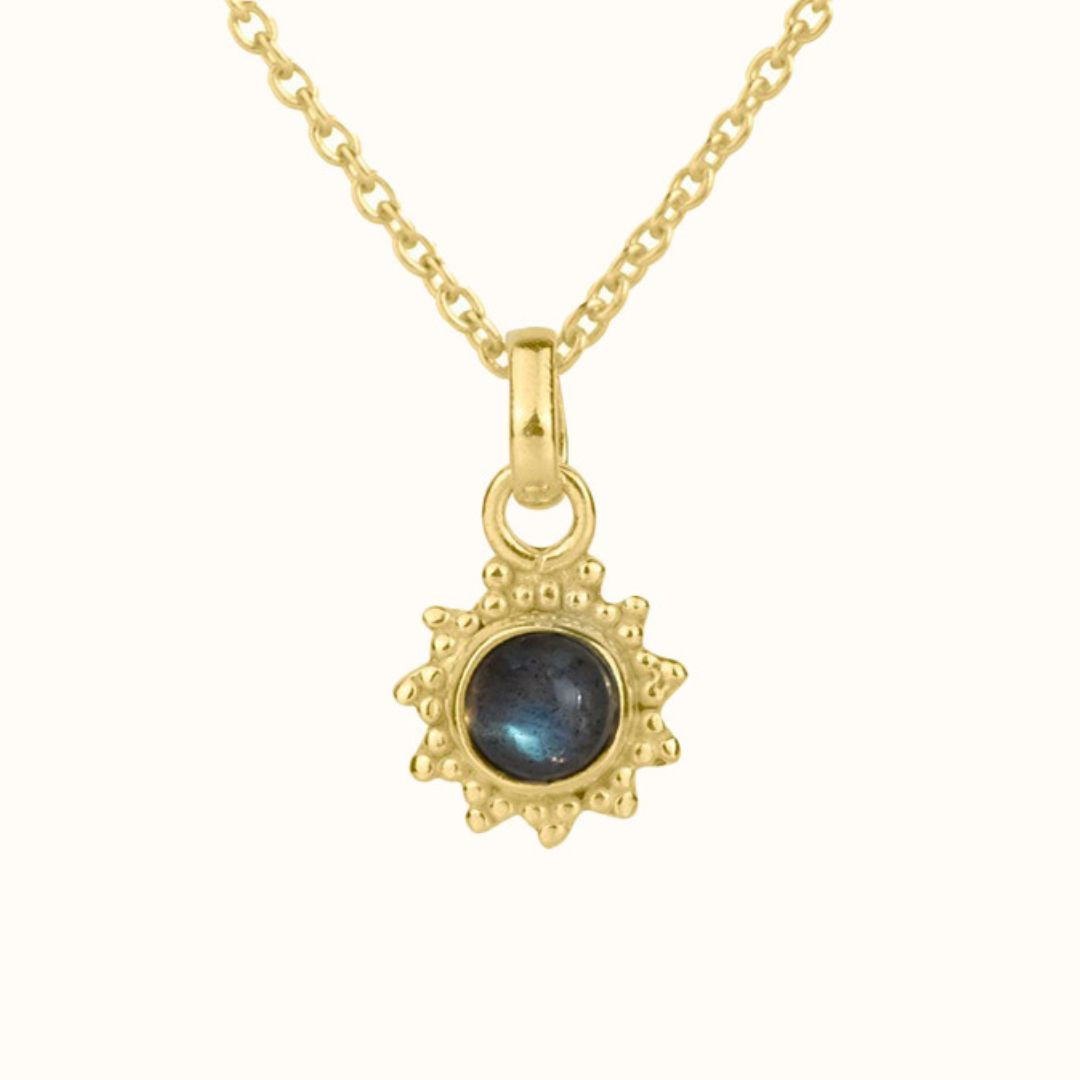 Indische Sonne Labradorit Charm Golden