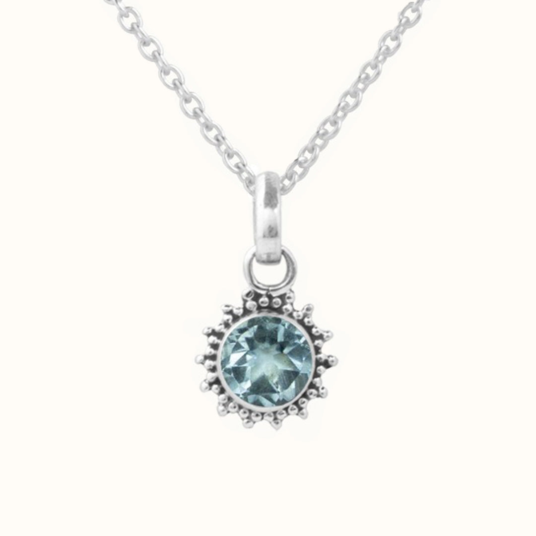 Indische Sonne Topas Charm Silber