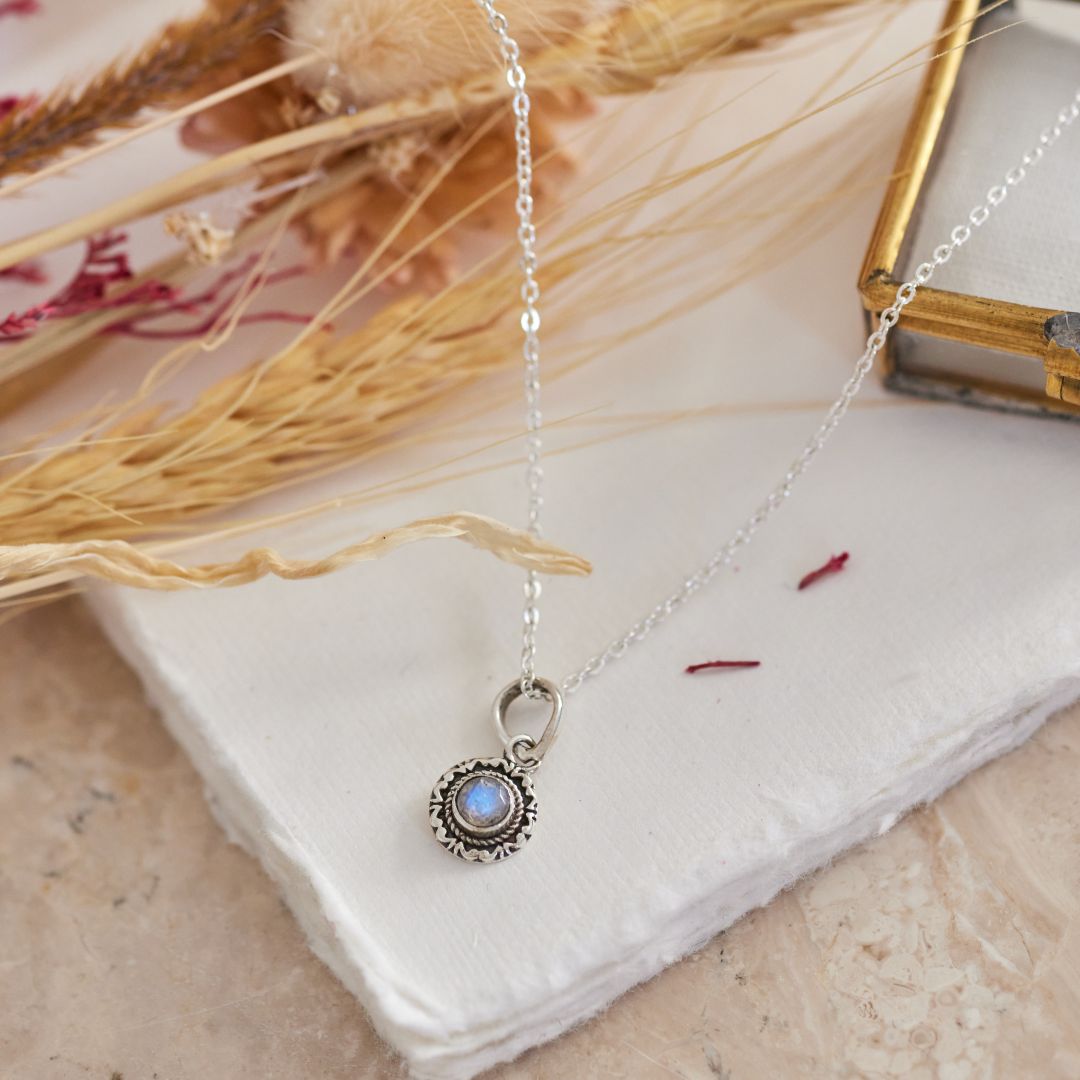Inka Mondstein Charm Silber