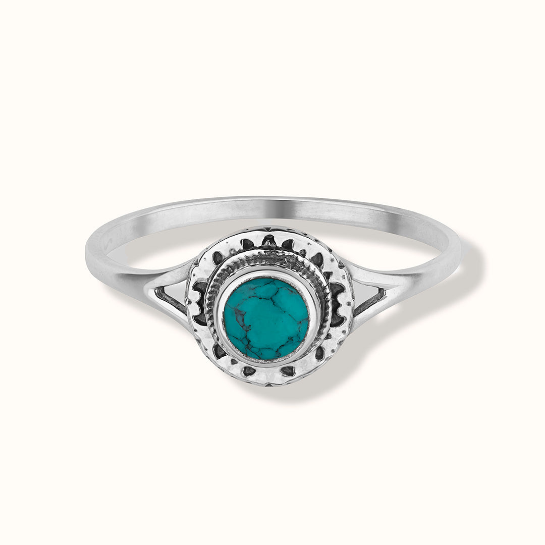 Inka Türkenit Ring Silber