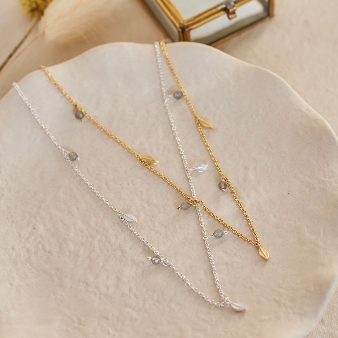 Juna Labradorit Kette Silber
