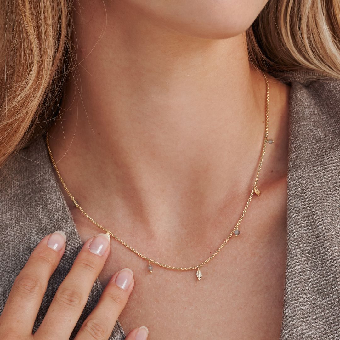 Juna Labradorit Kette Golden