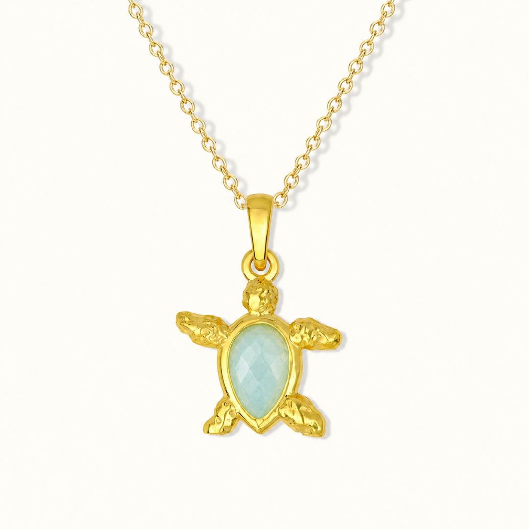 Kassiopeia Aquamarin Charm Golden (Limited Edition)