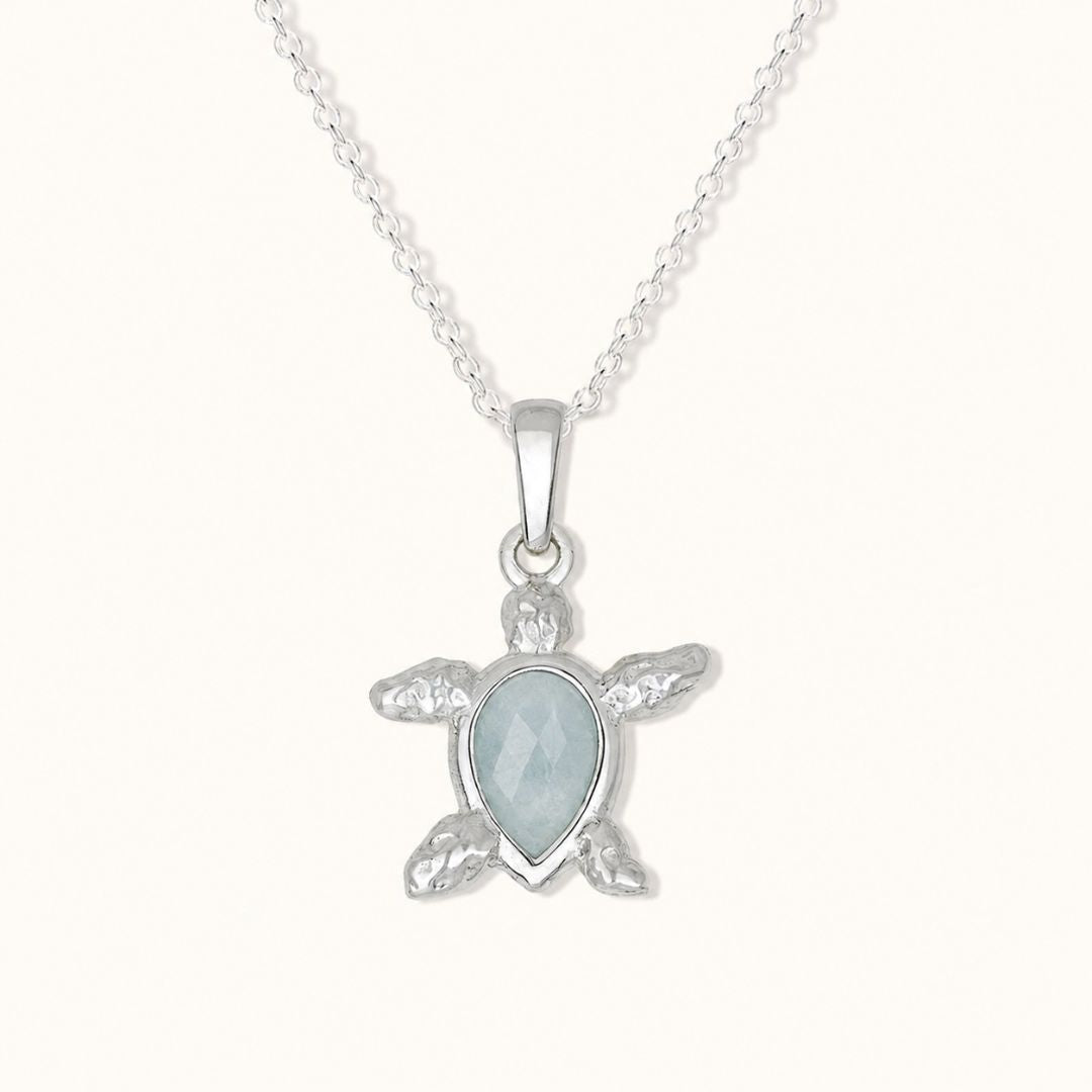 Kassiopeia Aquamarin Charm Silber (Limited Edition)