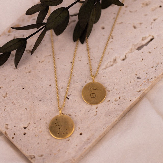 Krebs Münzen Charm Golden - Spirit of Liebs