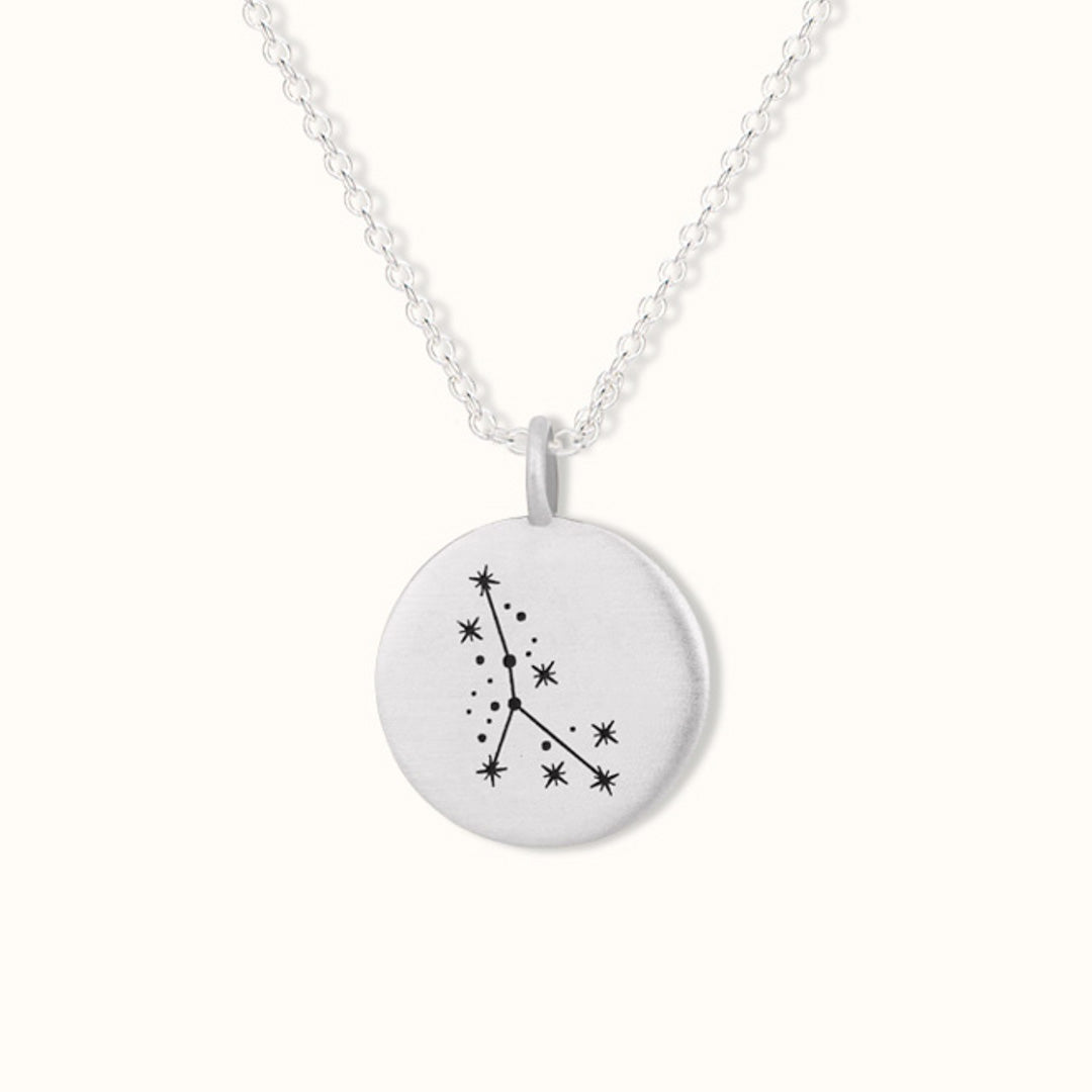 Krebs Münzen Charm Silber